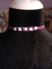 Blue Lace Agate pink choker