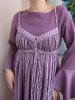 Licornerie: Handmade Lilac Macrame Top - Elegant Clothing Collection