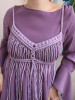 Licornerie: Handmade Lilac Macrame Top - Elegant Clothing Collection