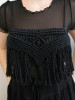 Handmade Black Macrame Croptop - Sophisticated Fashion Collection