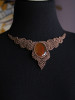 Licornerie: Handmade Carnelian Agate Brown Macrame Necklace