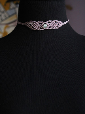 Fluorite lilac choker