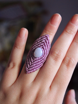 Blue Lace Agate Lulac Ring