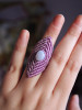 Blue Lace Agate Lulac Ring