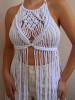 White Macrame Dress