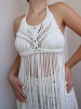 White Macrame Dress