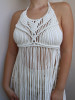 White Macrame Dress