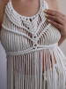 White Macrame Dress