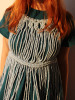 Light Blue Macrame Top