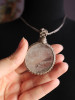 Handmade Clear Quartz Beige Macrame Necklace | Licornerie Jewelry