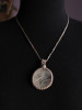 Handmade Clear Quartz Beige Macrame Necklace | Licornerie Jewelry
