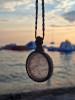 Handmade Clear Quartz Beige Macrame Necklace | Licornerie Jewelry