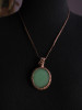 Green Aventurine Brown Macrame Necklace | Licornerie Handmade Jewelry
