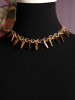 Handmade Tiger Eye Stone Crystal Black Choker