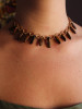 Handmade Tiger Eye Stone Crystal Black Choker