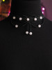 Rose Quartz Burgundy Choker – Adjustable Crystal Jewelry | Licornerie