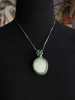 Obsidian Burgundy Red Macrame Necklace Collar