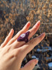 Amethyst purple Ring