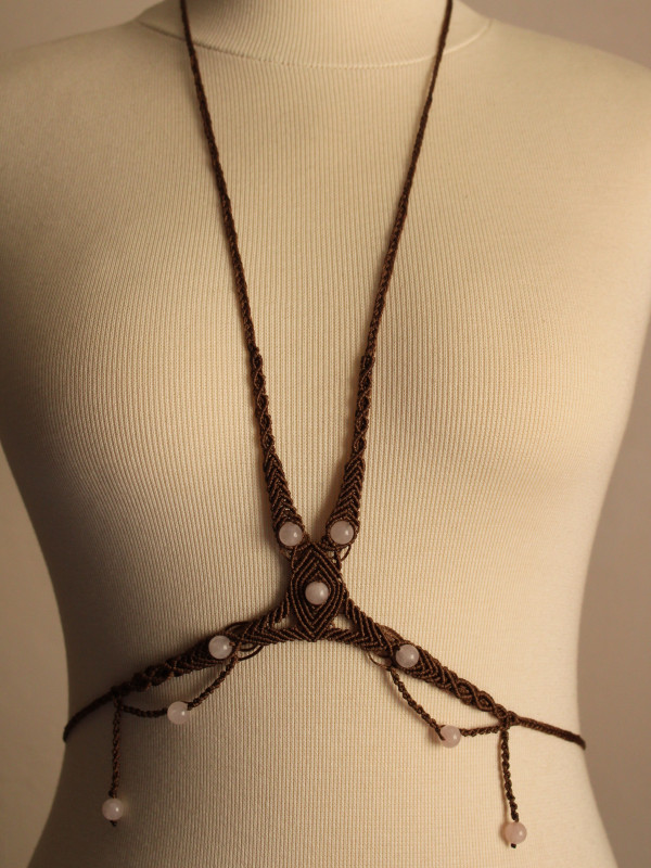 Rose Quartz Body Jewelry | Licornerie Crystal Accessories for Love & H