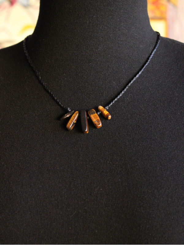 Rhodonite brown choker
