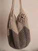 Crochet duo color bag