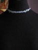 Aquamarine light blue choker