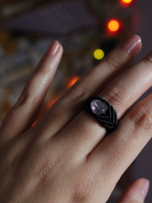 Rhodonite Brown Ring