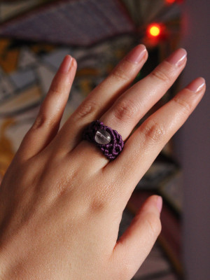 Amethyst pink Ring