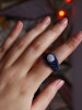 Blue agate ring